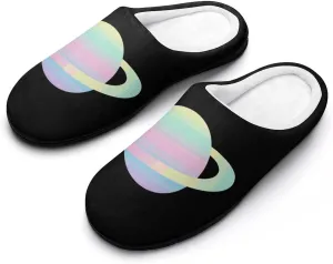 Colourful Earth Women's House Slippers Warm Anti-Slip Cotton Slippers Home Shoes Indoor Outdoor