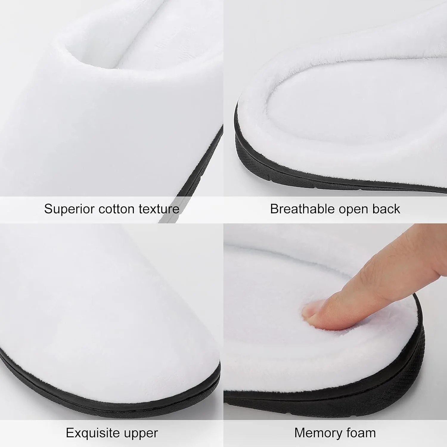 Colourful Earth Women's House Slippers Warm Anti-Slip Cotton Slippers Home Shoes Indoor Outdoor