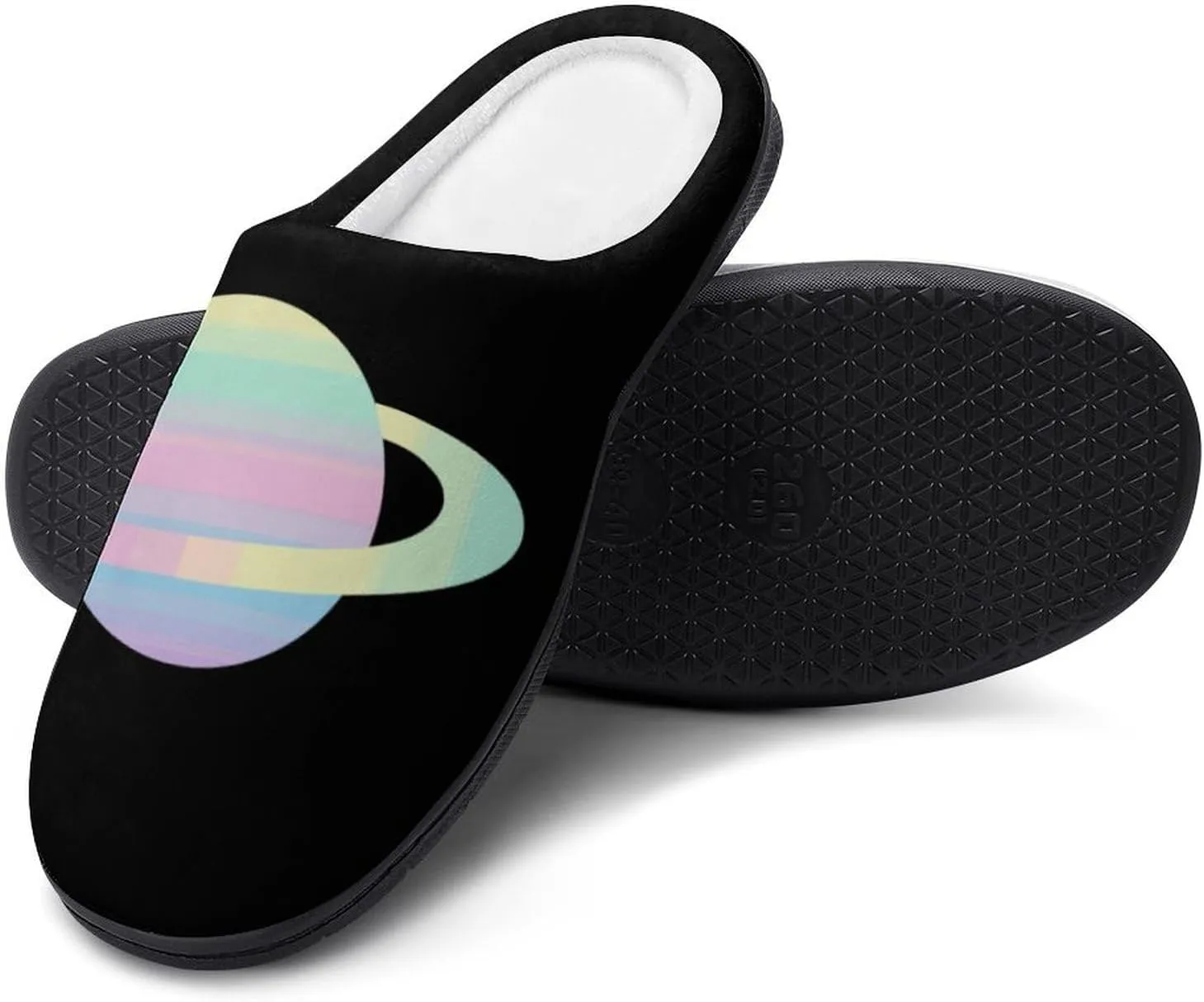 Colourful Earth Women's House Slippers Warm Anti-Slip Cotton Slippers Home Shoes Indoor Outdoor