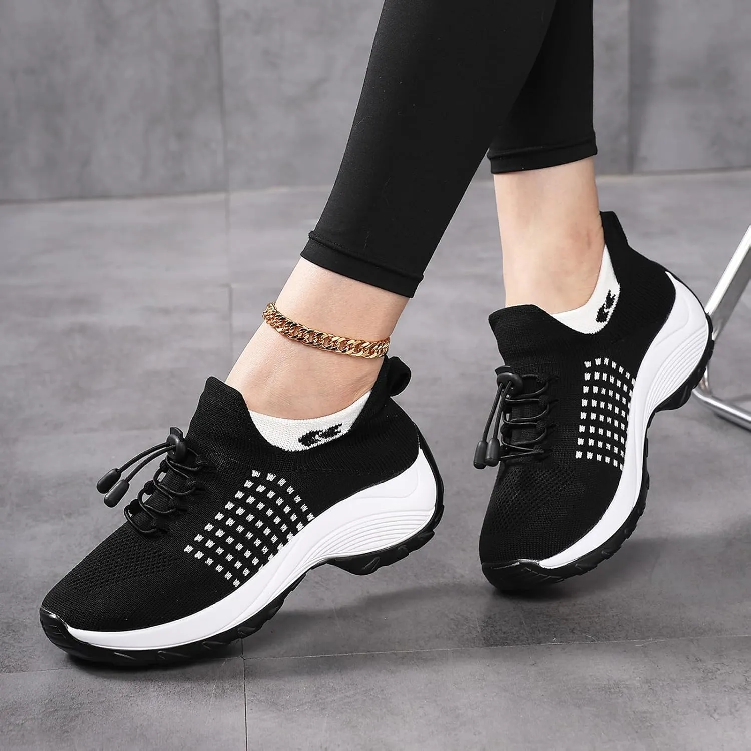 Comfort Wear Orthowear Shoes for Women Plantar Fasciitis Ortho Stretch Cushion Shoes for Women, Comfortable Orthopedic Walking Sneakers Nurse Shoe Mesh Breathable Diabetic Shoe