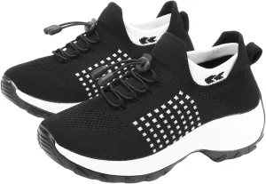 Comfort Wear Orthowear Shoes for Women Plantar Fasciitis Ortho Stretch Cushion Shoes for Women, Comfortable Orthopedic Walking Sneakers Nurse Shoe Mesh Breathable Diabetic Shoe