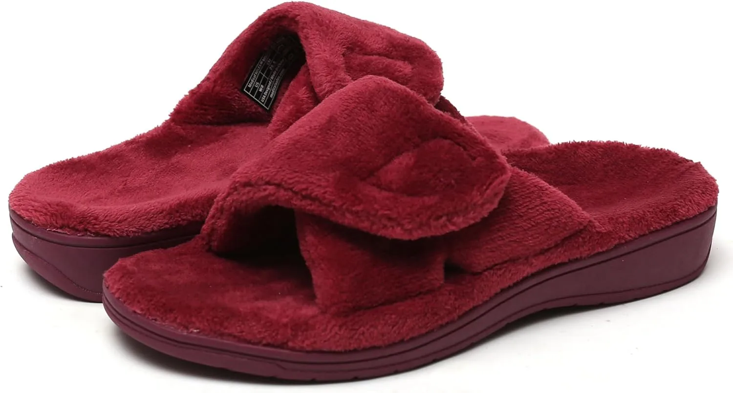 Comfy Slippers for Women Indoor and Outdoor - Fluffy, Cute, and Fuzzy House Slippers for Women with Arch Support and Orthopedic Focus