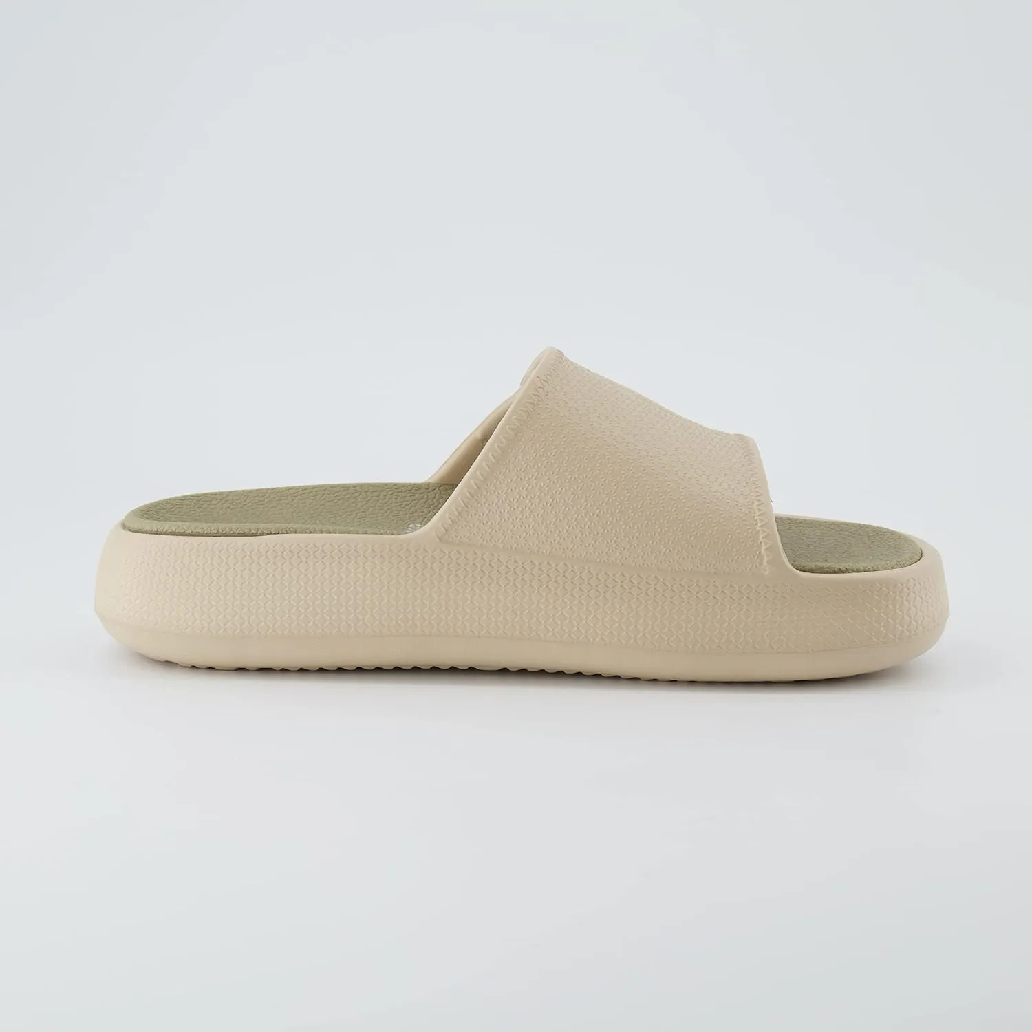 CUSHIONAIRE Women's Biggie recovery slide sandal with  Comfort and adjustable strap