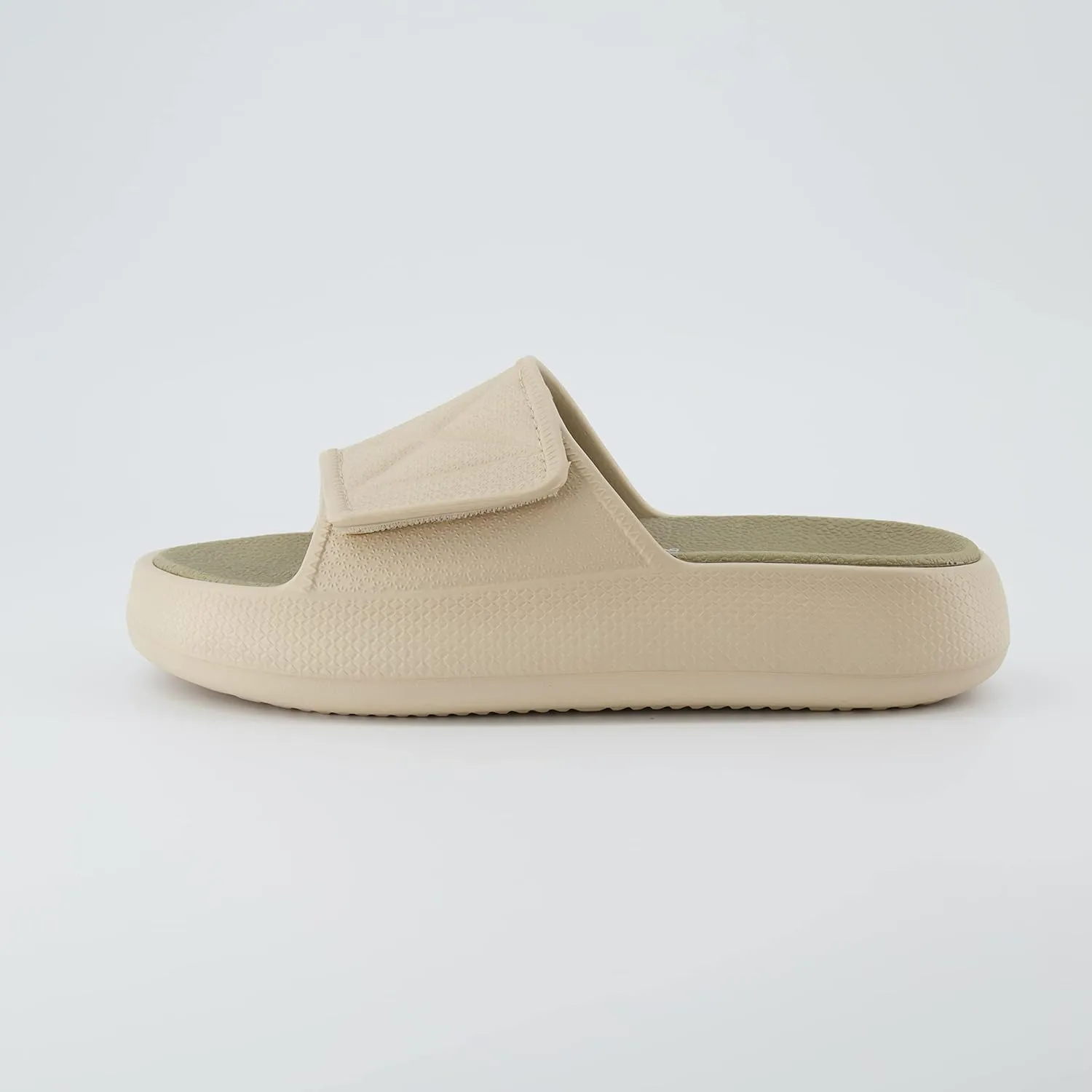 CUSHIONAIRE Women's Biggie recovery slide sandal with  Comfort and adjustable strap