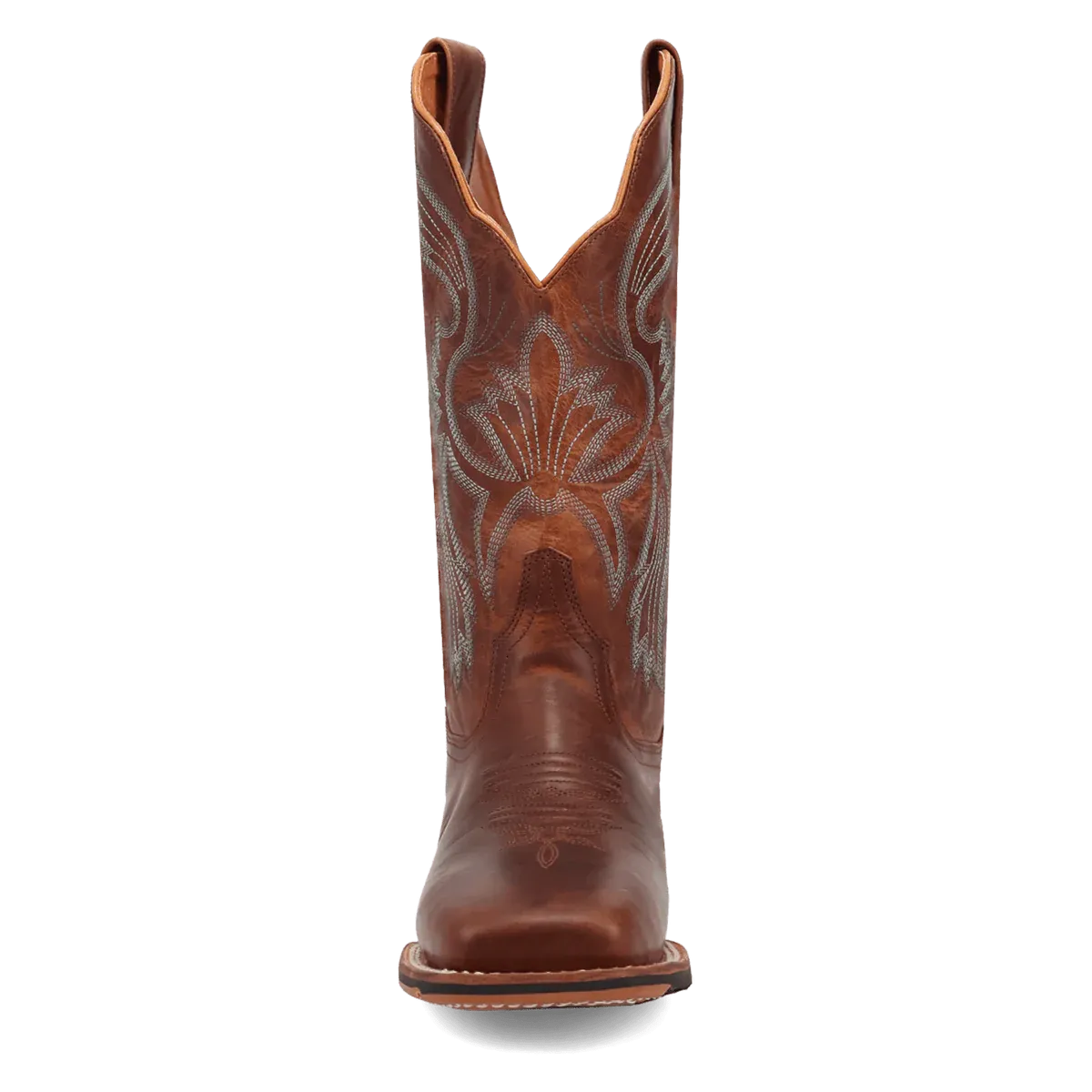 Dan Post Women's Lizzie Square Toe Boot in Brandy Brown