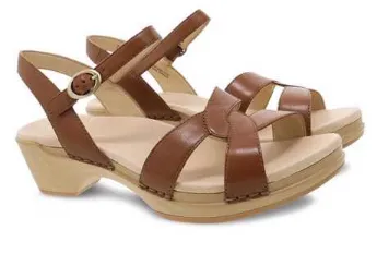 Dansko Tan Karmen Burnished Calf Ladies Sandals KARMEN-TAN