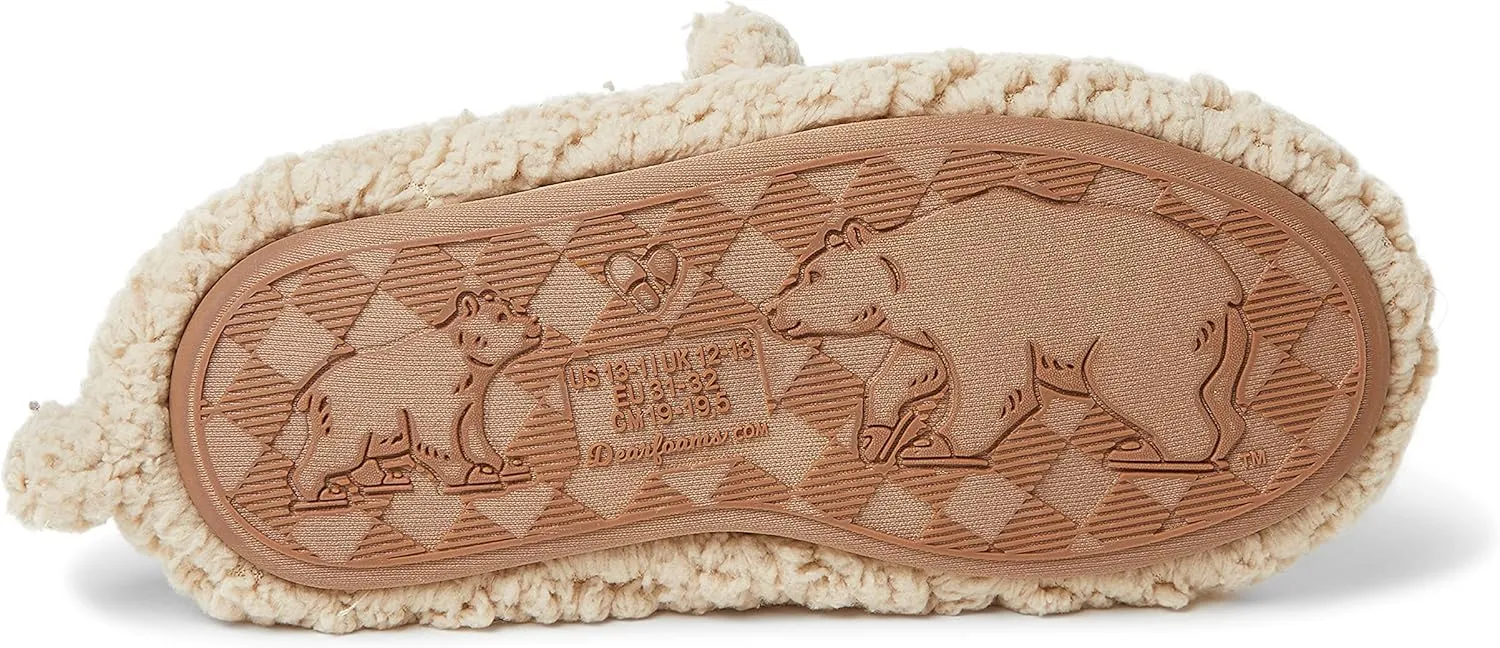 Dearfoams Baby-Girl's Matching Family Collection Lil Bear Slipper