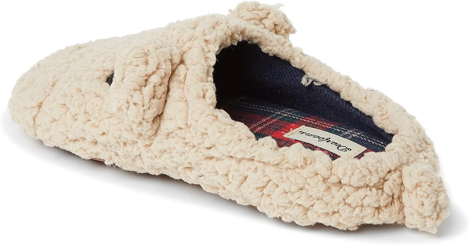 Dearfoams Baby-Girl's Matching Family Collection Lil Bear Slipper