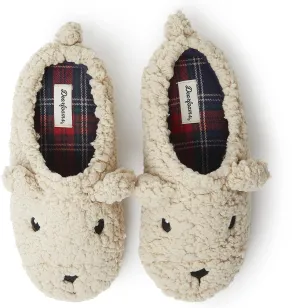 Dearfoams Baby-Girl's Matching Family Collection Lil Bear Slipper