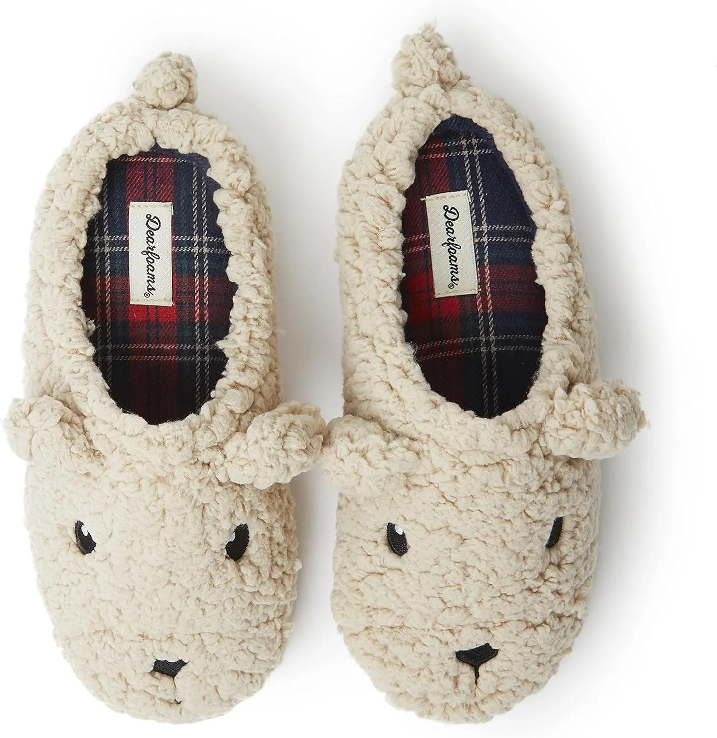 Dearfoams Baby-Girl's Matching Family Collection Lil Bear Slipper
