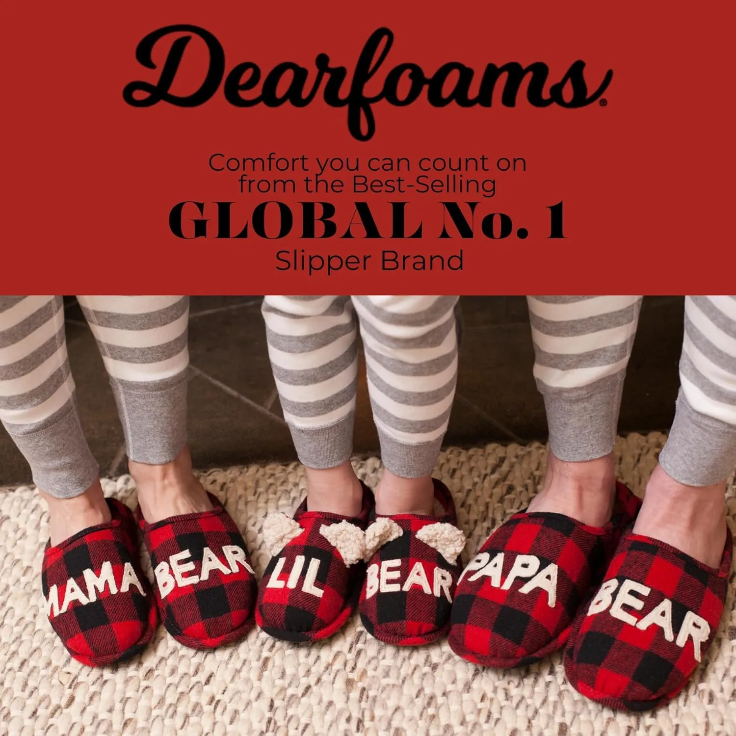 Dearfoams Toddler and Kids' Lil Bear Baby Bear Slipper