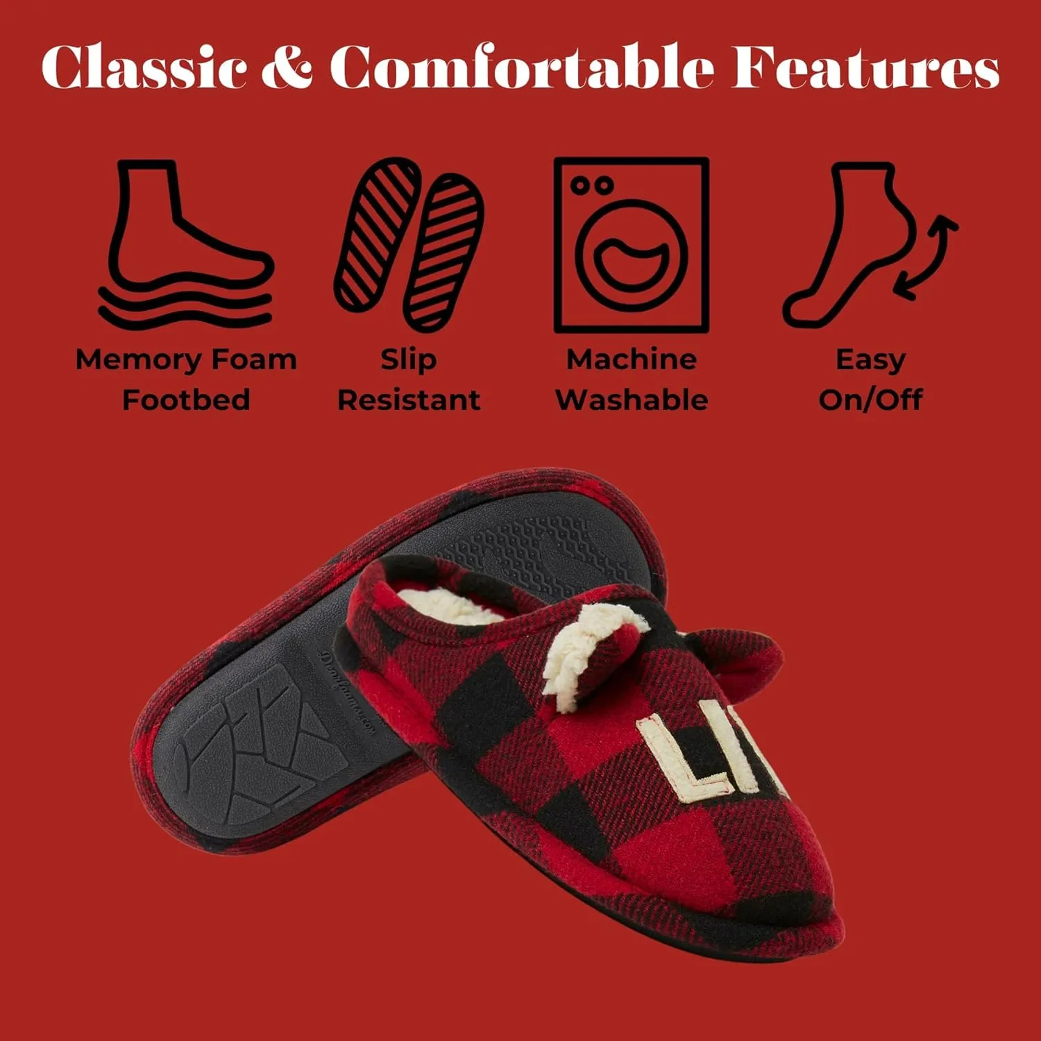 Dearfoams Toddler and Kids' Lil Bear Baby Bear Slipper