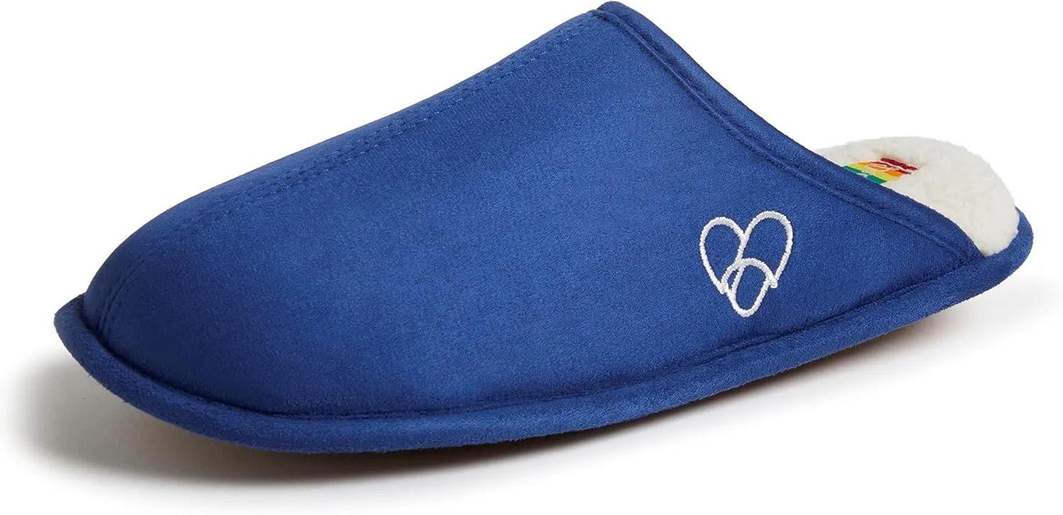 Dearfoams Women's Celebrates Pride Scuff with Inclusive Sizing Slipper