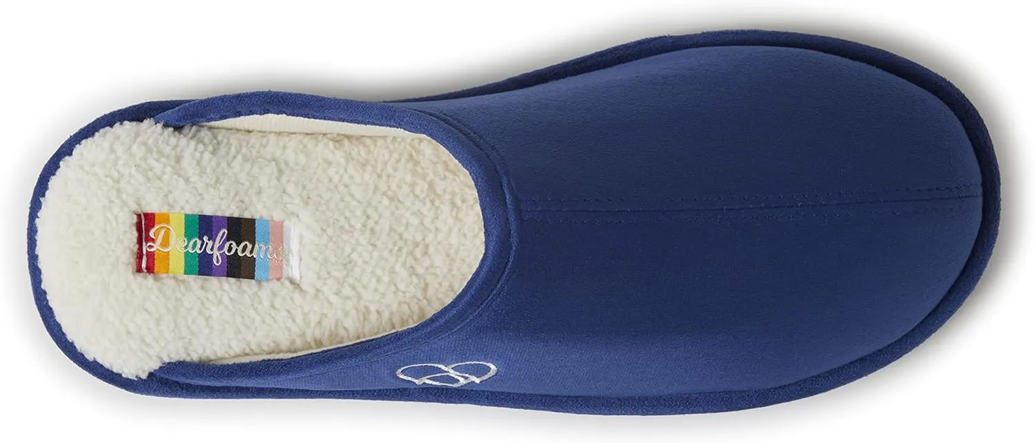 Dearfoams Women's Celebrates Pride Scuff with Inclusive Sizing Slipper