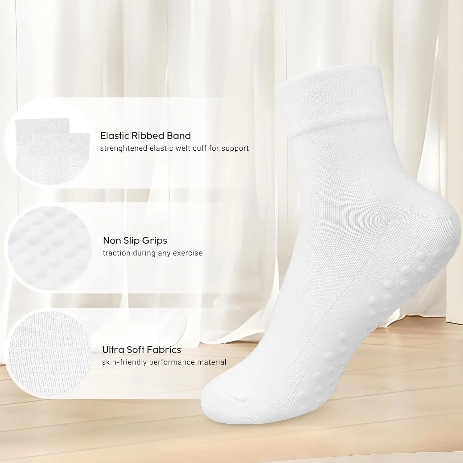 DIBAOLONG Womens & Mens Low Cut Socks, 6-Pair Ankle No Show Athletic Short Cotton Socks