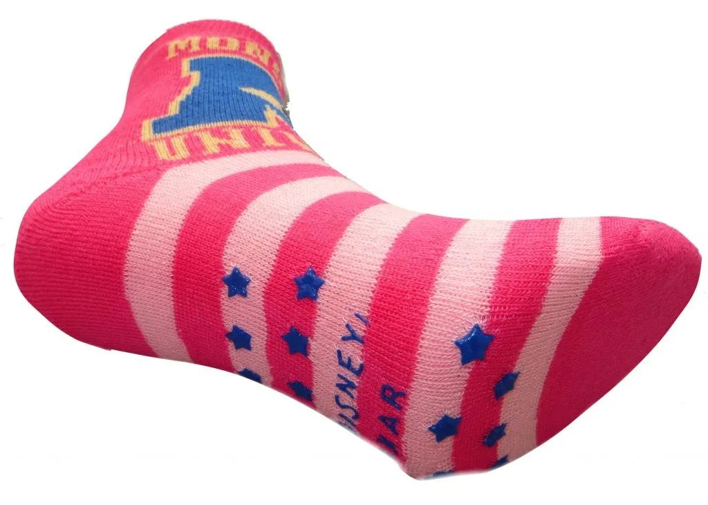 Disney Monsters University Girl’s 3 pack Non Skid Slipper Socks