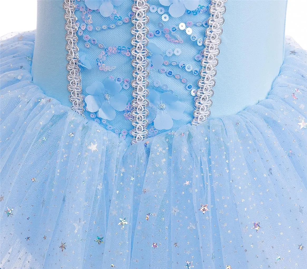 Dressy Daisy Ballet Leotards Tutu Dress for Toddler Girls Ballerina Outfits Dance Costume Dancewear with Tulle Skirt