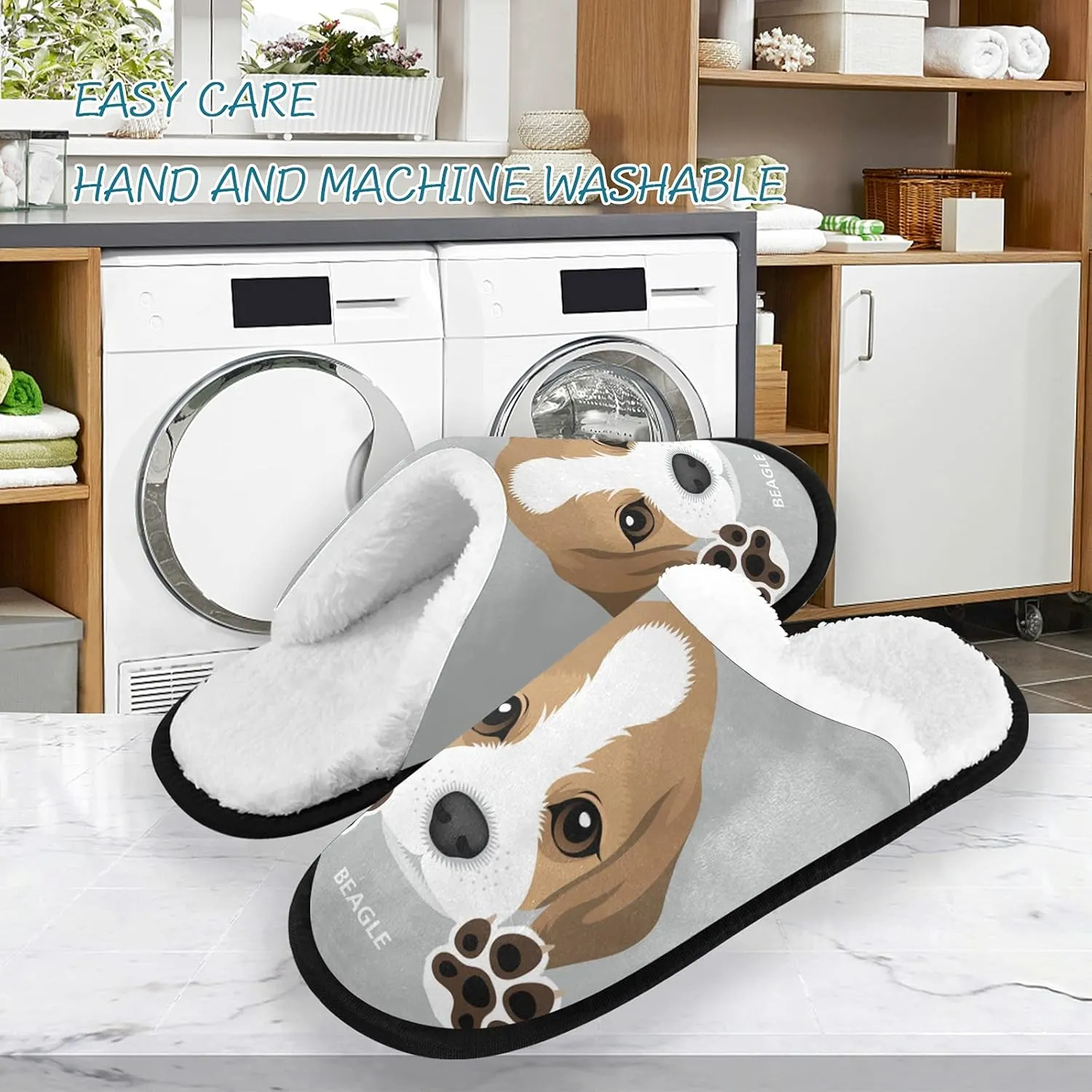 Dussdil Winter Spa Slippers Home House Slippers for Women Men Travel Slipper Soft Memory Foam Slipper Non Slip for Hotel Bedroom Shoes Slippers