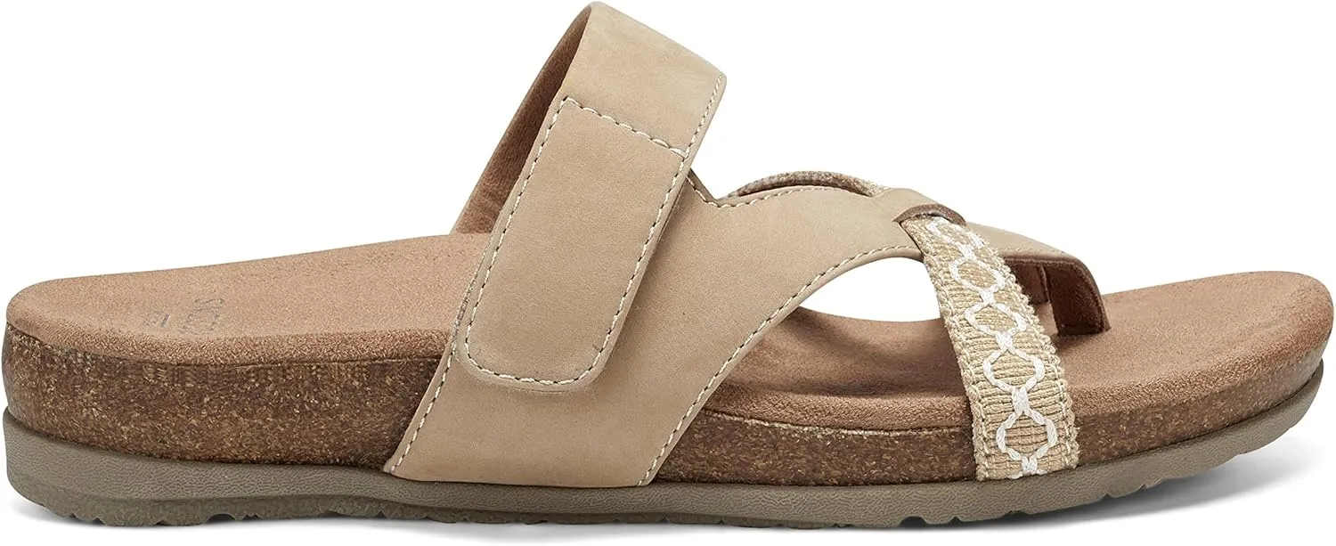 Earth Origins Women’s Ossi Slide-On Sandals for Casual, Arch Support, and Everyday