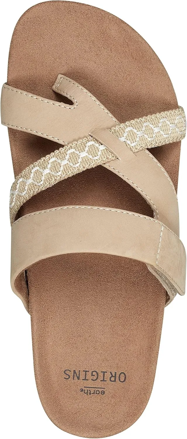 Earth Origins Women’s Ossi Slide-On Sandals for Casual, Arch Support, and Everyday