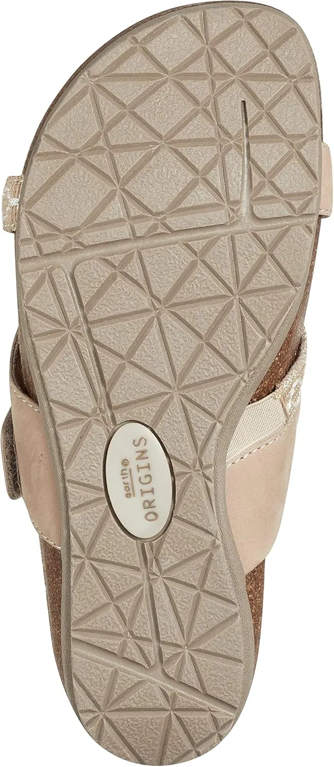 Earth Origins Women’s Ossi Slide-On Sandals for Casual, Arch Support, and Everyday