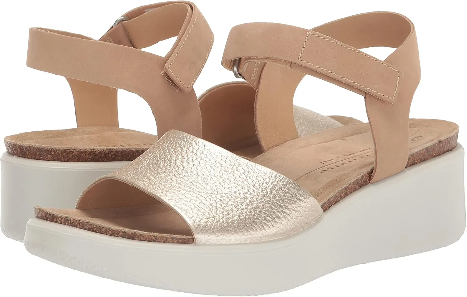 ECCO Women's Flowt Wedge Cork Sandal