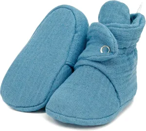 Ella Bonna Baby Booties Organic Cotton Muslin Newborn Baby Slippers Baby Boy Booties, Infant Girl Booties, 6-12 months, 0-6 Months, 12-18 Months, 0-3 Months, 18-24 Months, Toddler Shoes