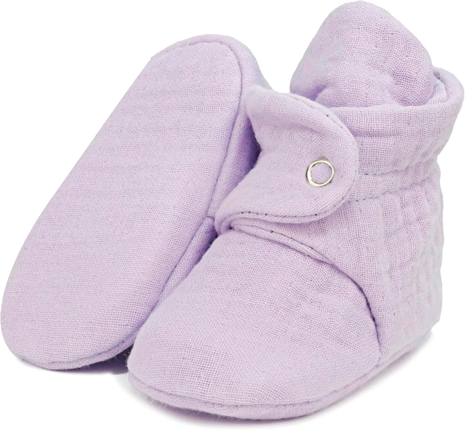 Ella Bonna Baby Booties Organic Cotton Muslin Newborn Baby Slippers Baby Boy Booties, Infant Girl Booties, 6-12 months, 0-6 Months, 12-18 Months, 0-3 Months, 18-24 Months, Toddler Shoes
