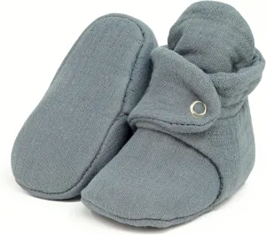 Ella Bonna Baby Booties Organic Cotton Muslin Newborn Baby Slippers Baby Boy Booties, Infant Girl Booties, 6-12 months, 0-6 Months, 12-18 Months, 0-3 Months, 18-24 Months, Toddler Shoes