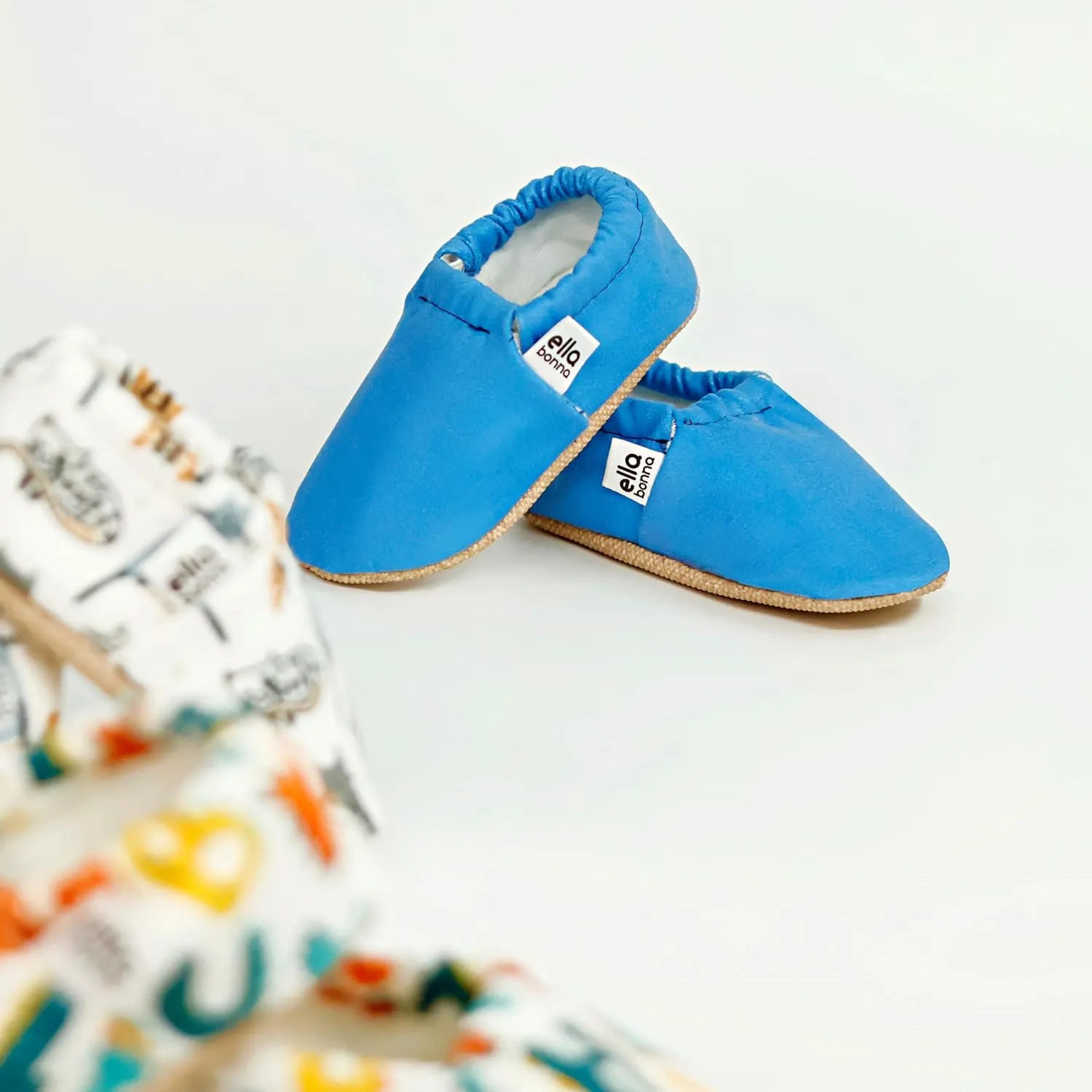 Ella Bonna Cotton Toddler Slippers Baby, Boys Slippers Non-Slip Soft Sole, Stay On Kids Slippers Girls, Baby Booties Socks, Slippers for Girls, Newborn Shoes, Rainbow, 0-6 Months