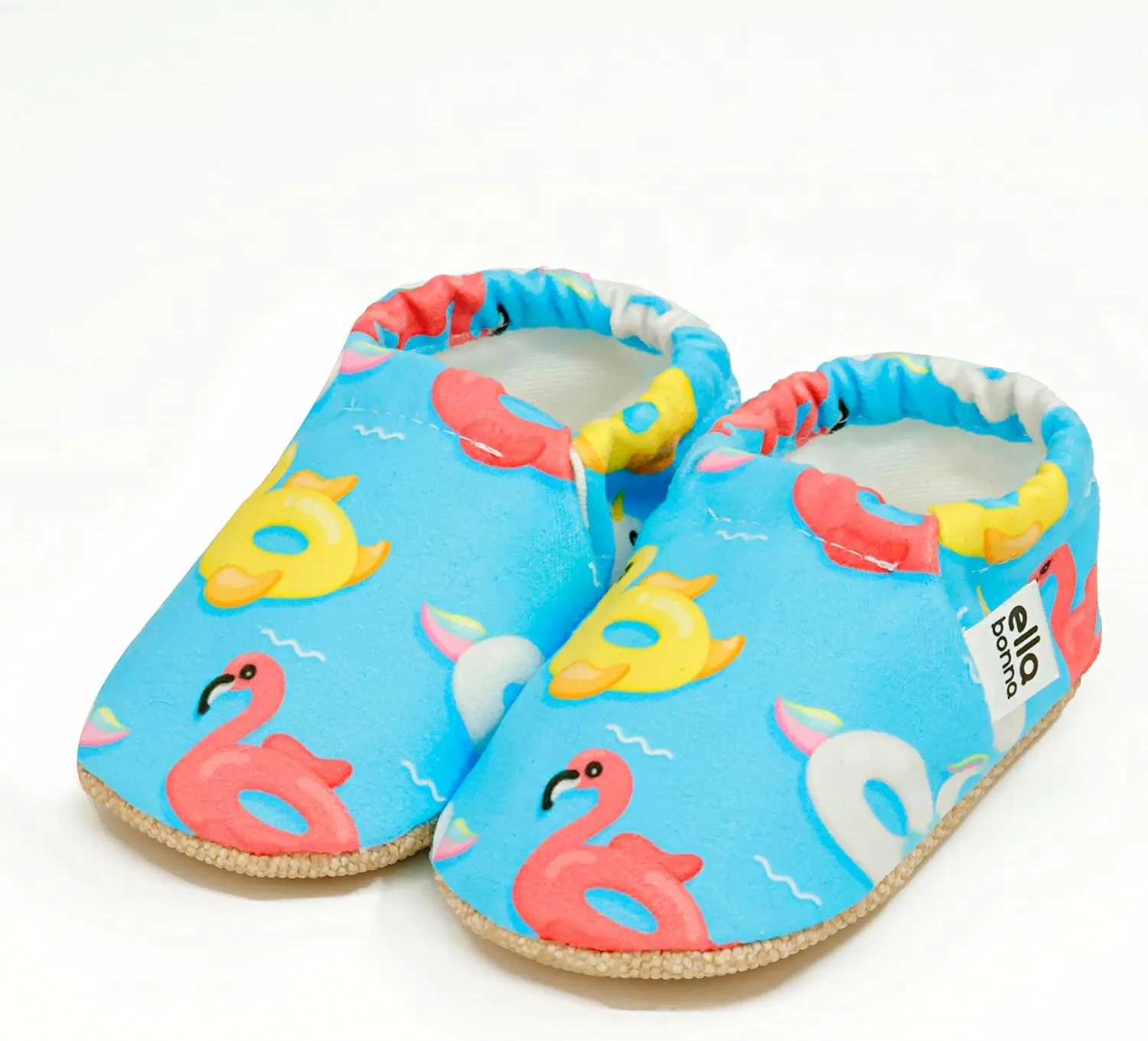 Ella Bonna Cotton Toddler Slippers Baby, Boys Slippers Non-Slip Soft Sole, Stay On Kids Slippers Girls, Baby Booties Socks, Slippers for Girls, Newborn Shoes, Rainbow, 0-6 Months