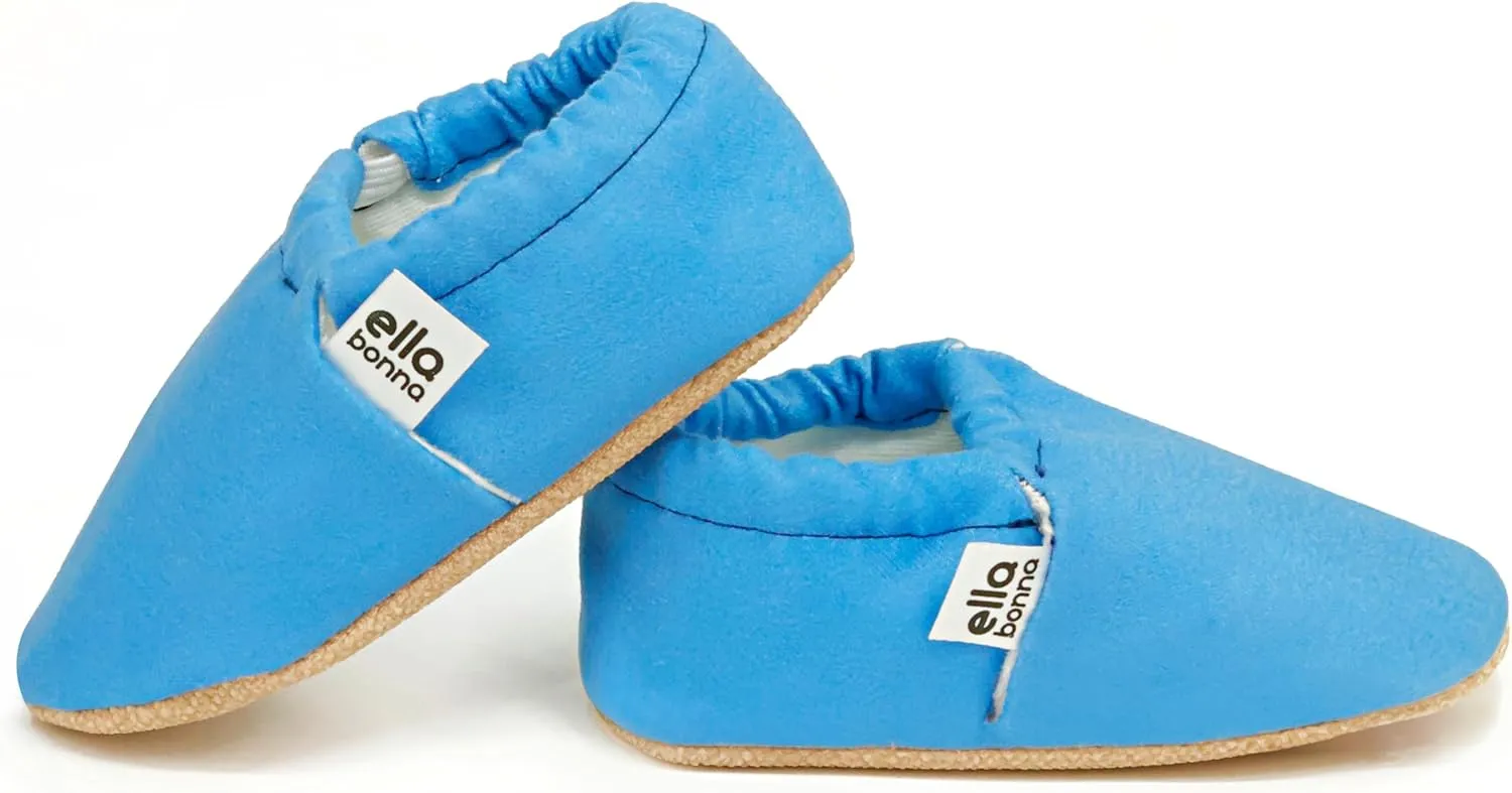 Ella Bonna Cotton Toddler Slippers Baby, Boys Slippers Non-Slip Soft Sole, Stay On Kids Slippers Girls, Baby Booties Socks, Slippers for Girls, Newborn Shoes, Rainbow, 0-6 Months