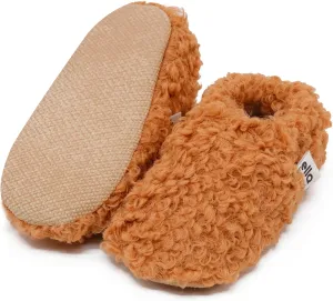 Ella Bonna Unisex Teddy Baby Booties Cotton Newborn Baby Socks Slipper Toddler Shoes, Infant Baby Girl Booties, Boy Socks