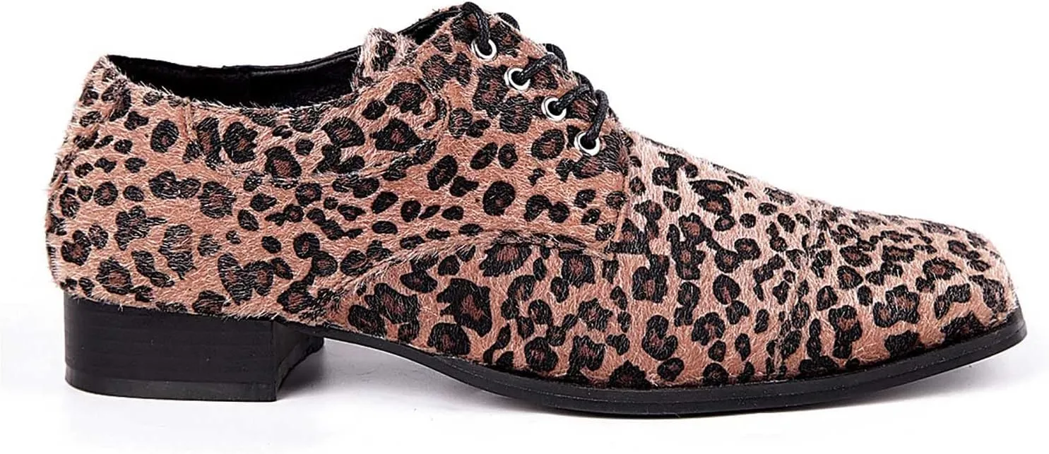 Ellie Shoes Men's 121-WILD-LEO-LG Driving Style Loafer, Multicolor, Large