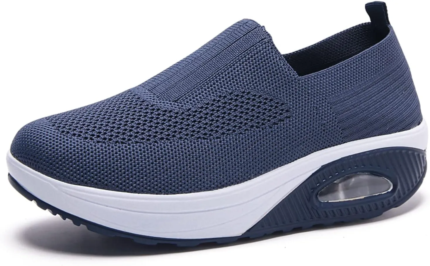 EnllerviiD Women Nurse Sneakers Platform Sneakers Air Cushion Walking Wedge Sneaker Food Service Shoes Ladies Toning Rocker Shoes