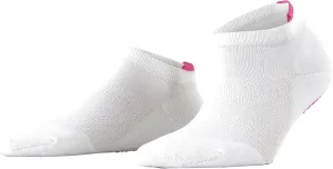 FALKE Women's Relax Pads Slipper Socks, Cozy Warm, Cotton, Ankle Length, House Socks for Winter and Fall, Sole Grips, White (White 2000), 8-10.5, 1 Pair