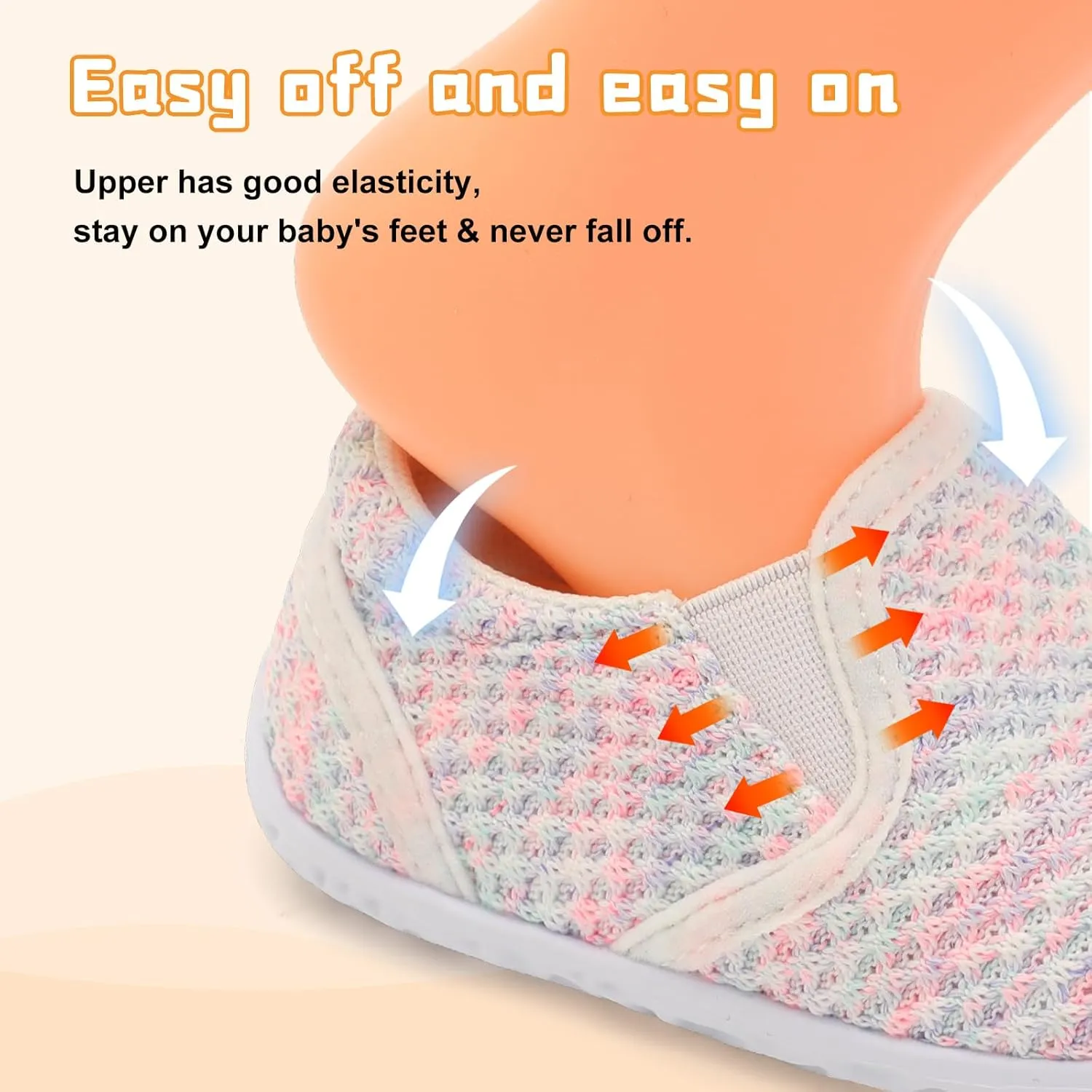 FEETCITY Unisex Baby Shoes Boys Girls Sneakers Infant Slip On First Walking Shoes Toddler Casual Star Sneaker Crib Shoes