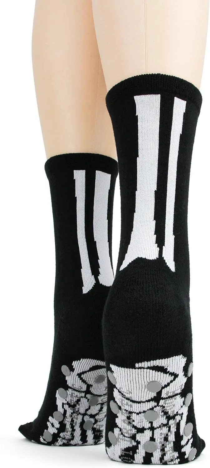 Foot Traffic Novelty Slip Grip Socks for Women, Warm Slipper Socks with Nonslip Pads