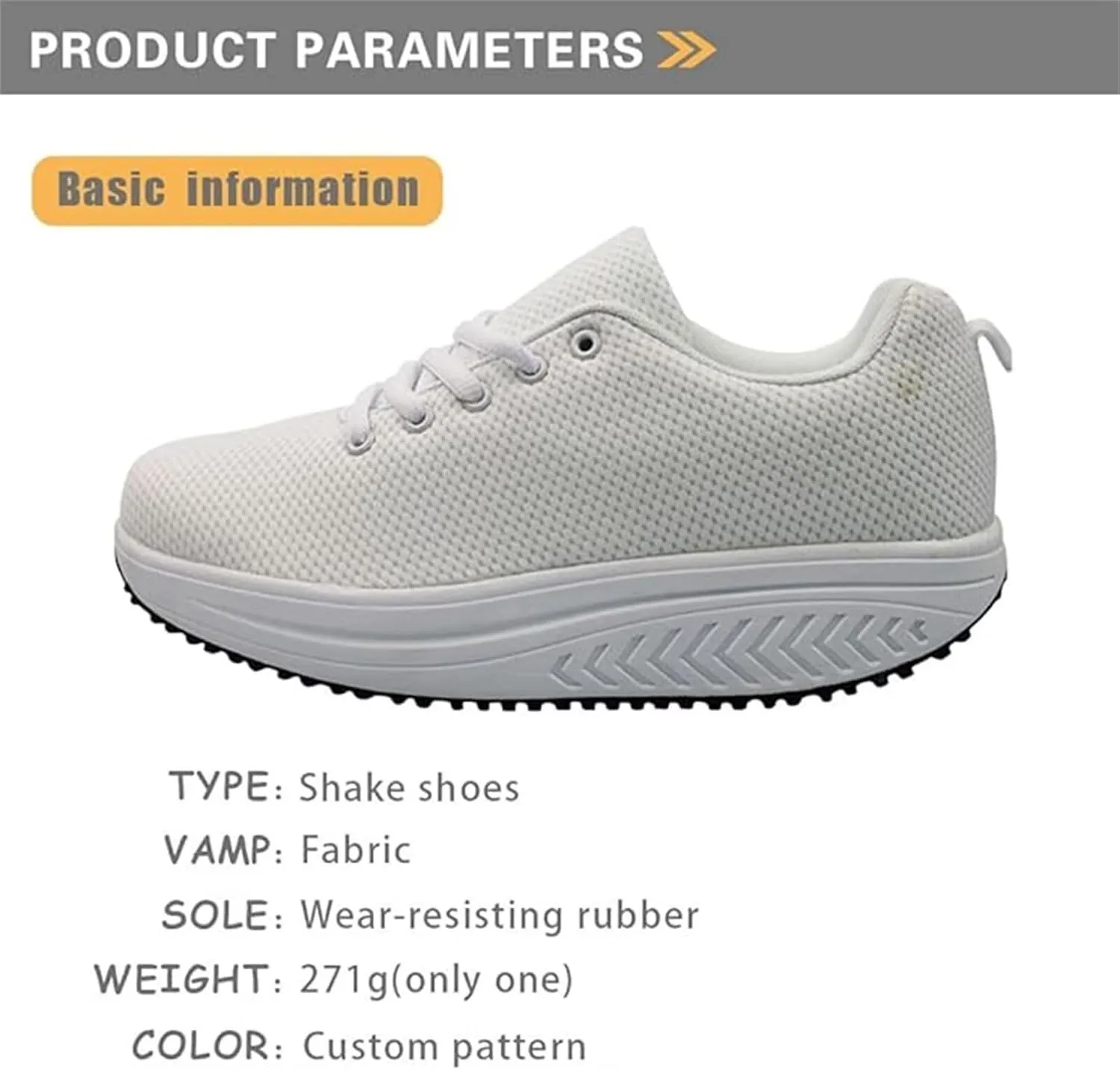 FOR U DESIGNS Cute Women Sports Toning Wedges Shoes Air Mesh Lace-up Swing Platform Sneakers for Women Girls