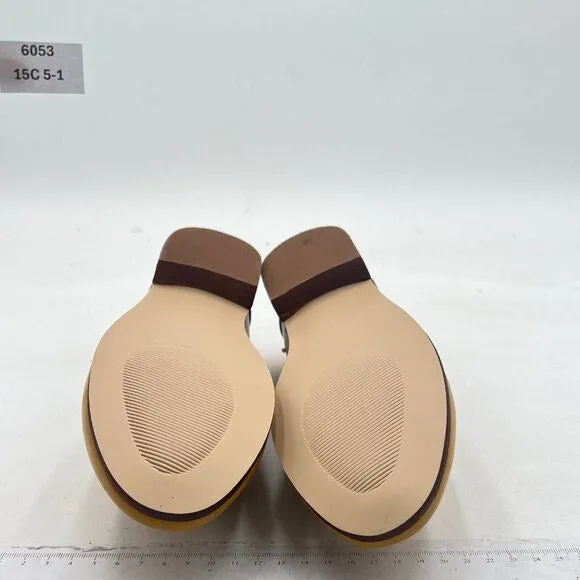 FOWT Yellow Wide Width Loafer Shoes Slip On Block Stripped Heel Driving Loafer