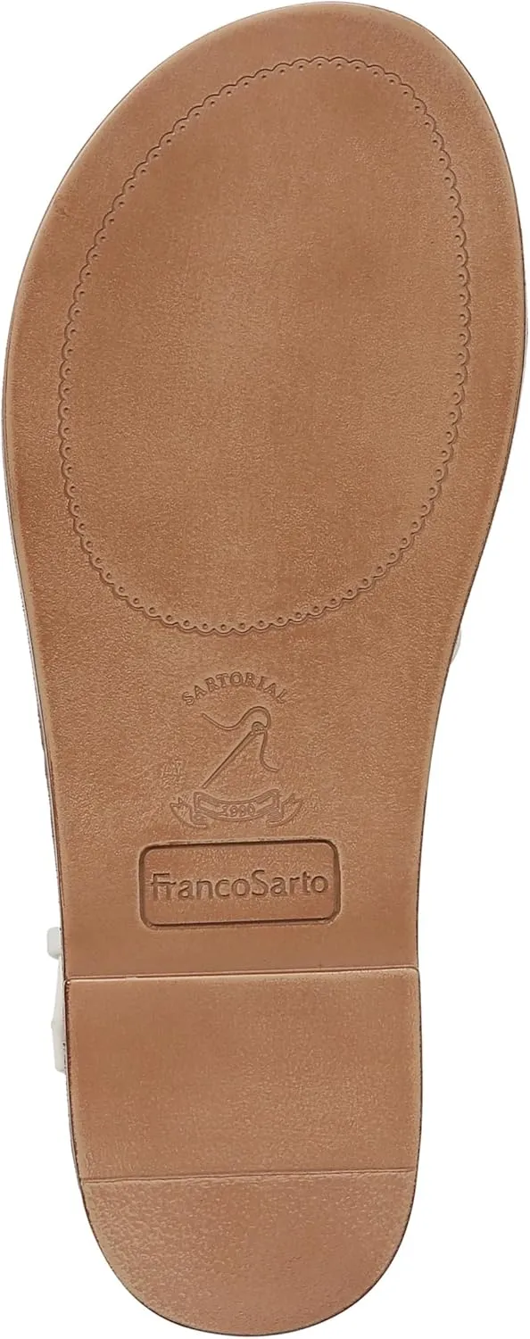 Franco Sarto Women's Ruth Ankle Strap Thong Flat Sandal