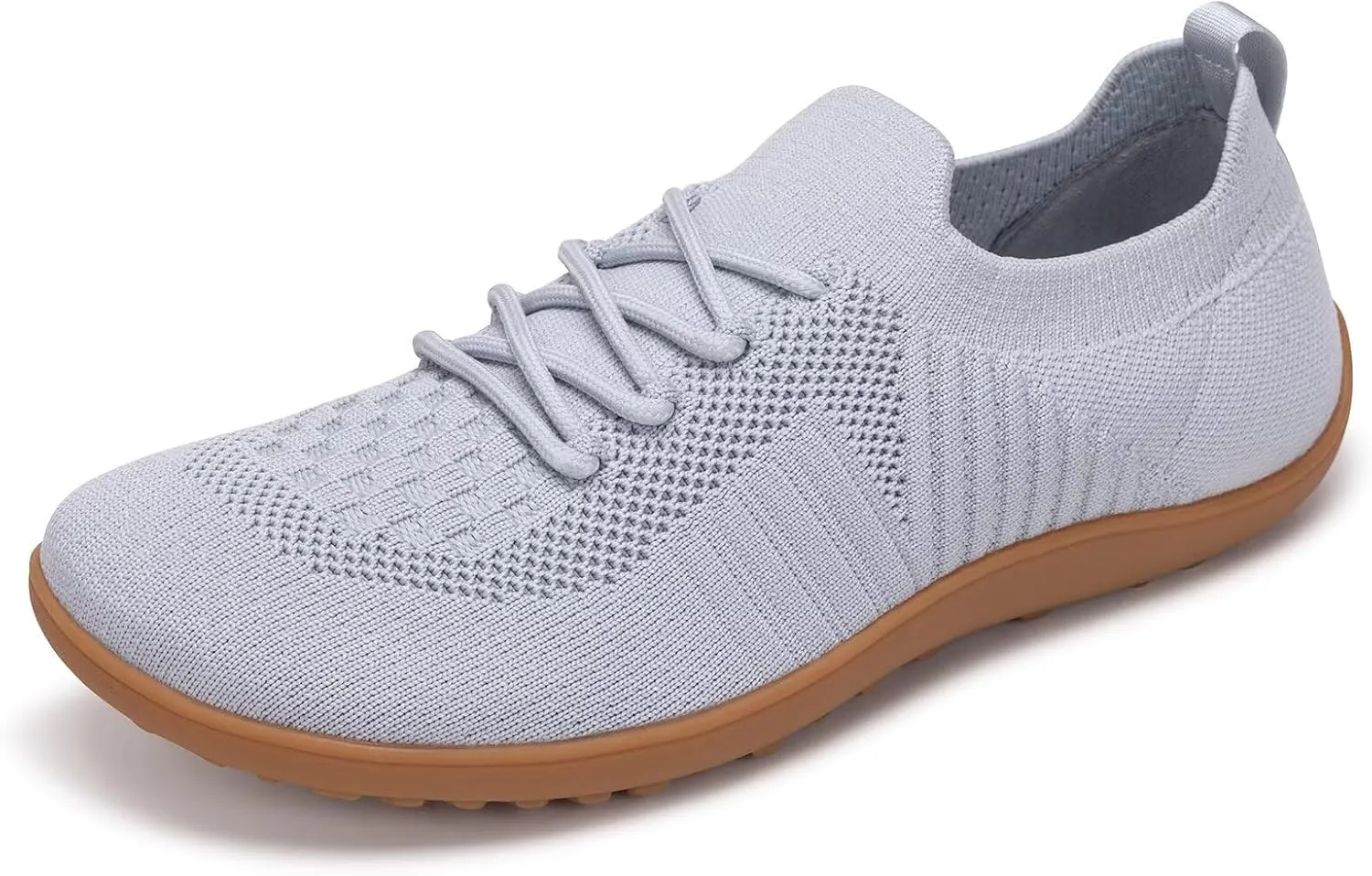 Frank Mully Womens Walking Shoes Wide Toe Box Barefoot Shoes Knitted Fashion Sneaker with Arch Support