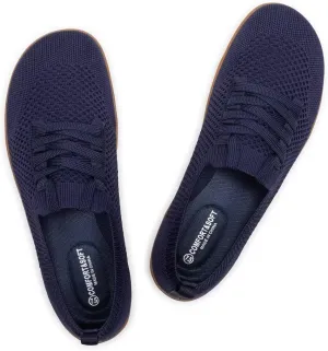 Frank Mully Womens Walking Shoes Wide Toe Box Barefoot Shoes Knitted Fashion Sneaker with Arch Support