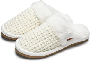 Funky Junque Cozy Plush Women's Memory Foam Slippers - Mother's Day Gift - Indoor/Outdoor Slip-Ons