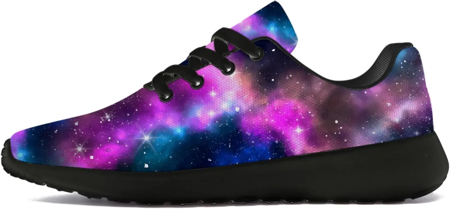 Galaxy Shoes for Women Men Tennis Running Walking Shoes Personalized 3D Print Sneakers Gifts for Him Her