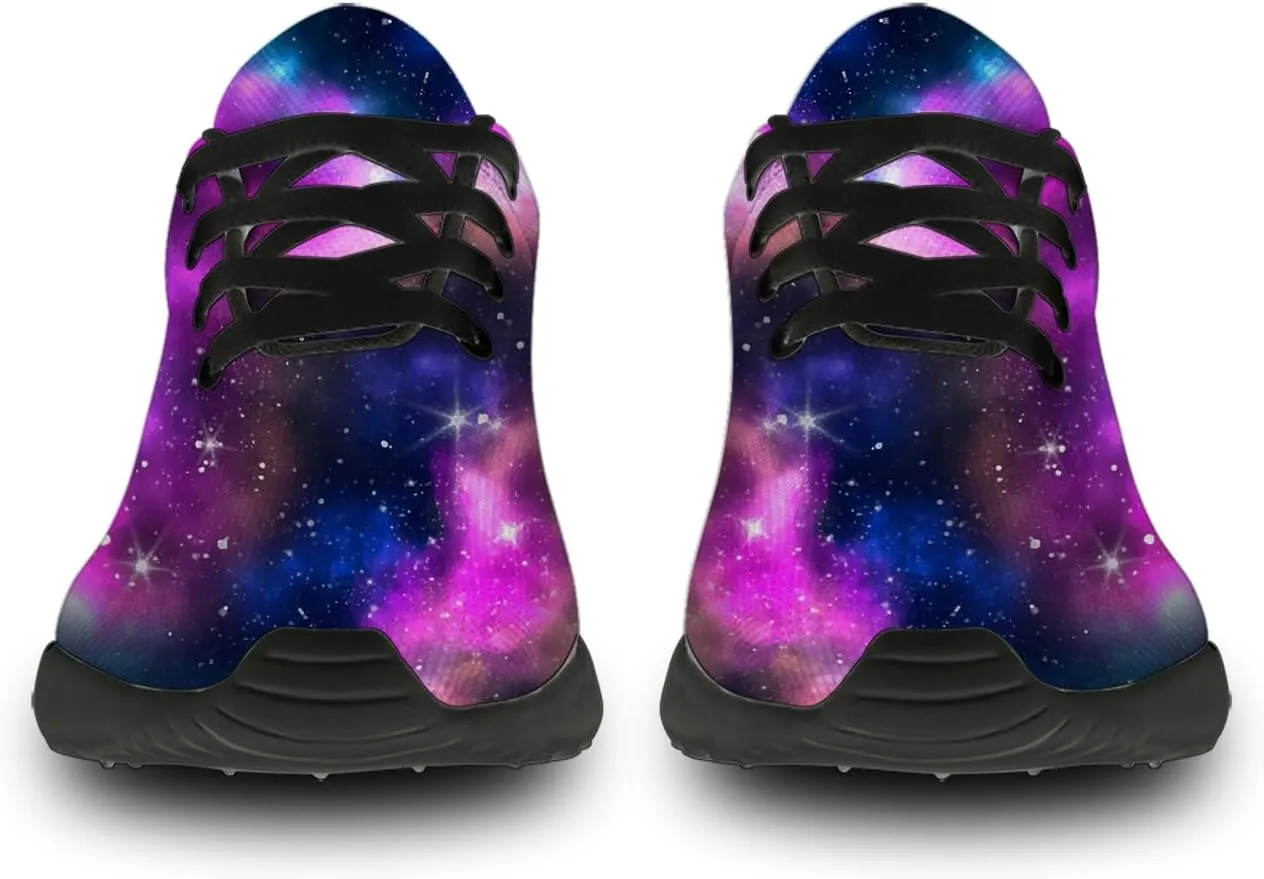 Galaxy Shoes for Women Men Tennis Running Walking Shoes Personalized 3D Print Sneakers Gifts for Him Her