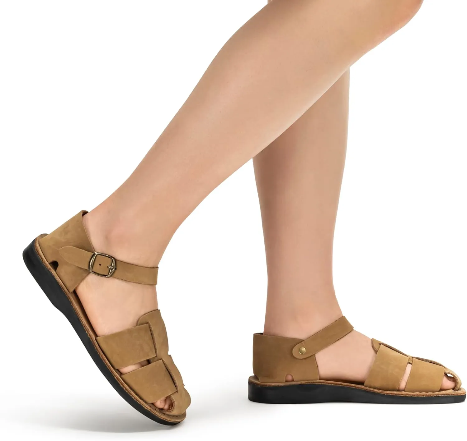 Gemma - Leather Adjustable Strap Sandal - Womens Sandals
