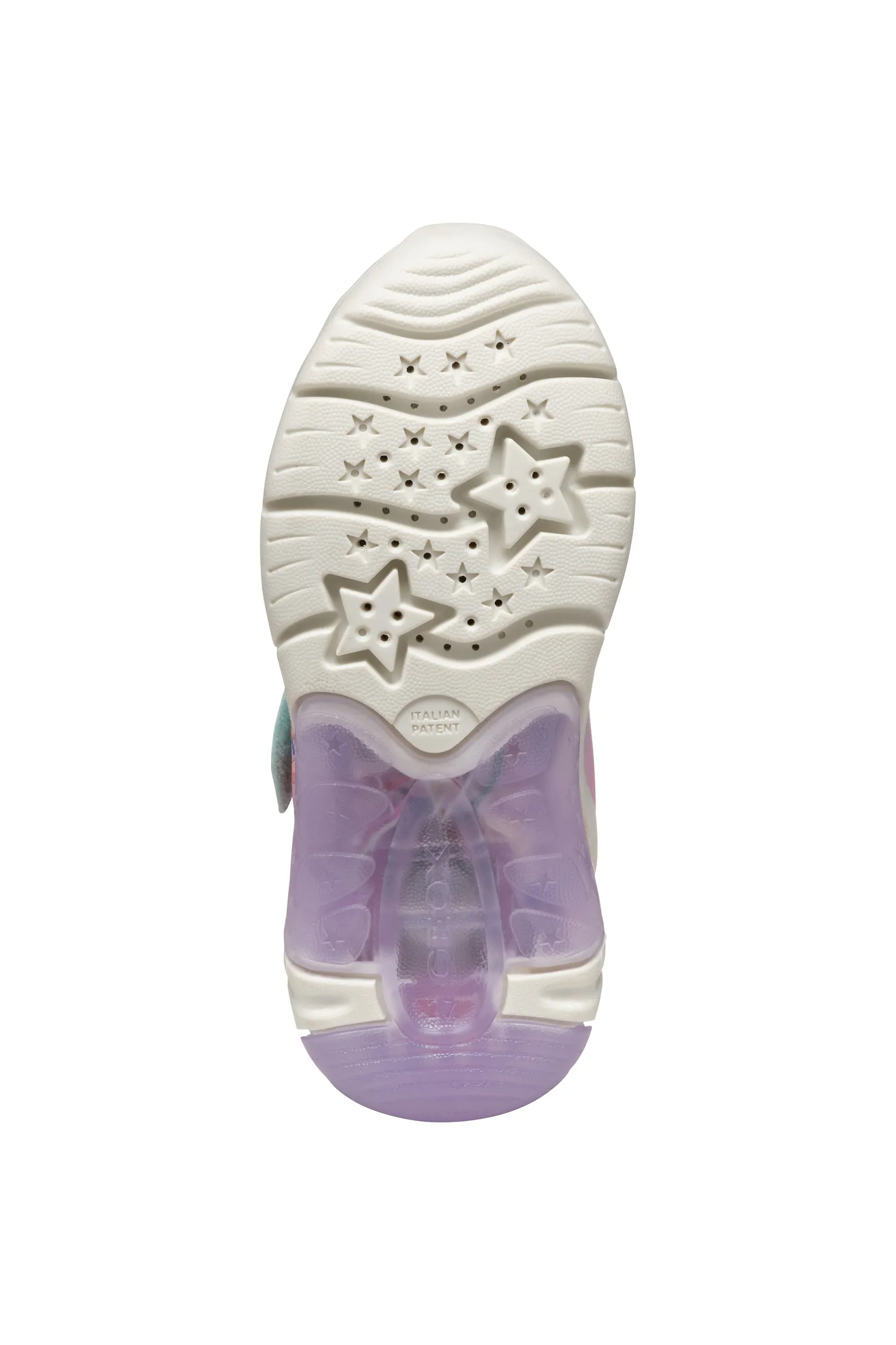 Geox παιδικά ανατομικά sneakers με φωτάκια για κορίτσια J55M4B 0ANKC C3B8R FADINLIGHT