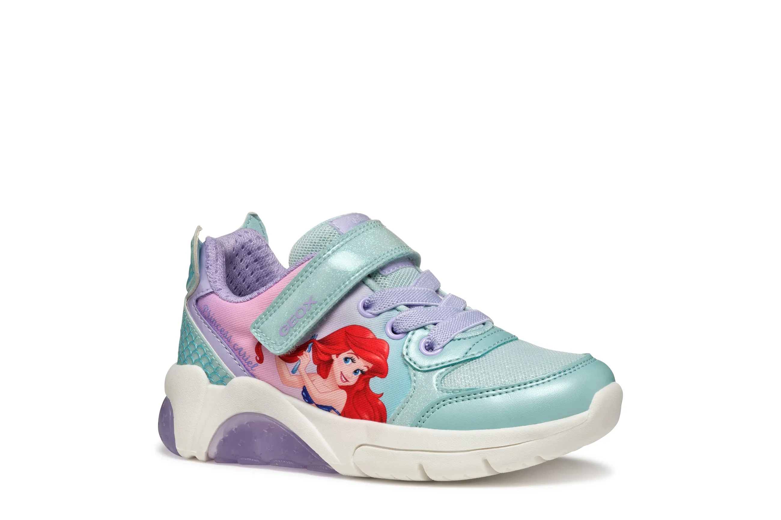 Geox παιδικά ανατομικά sneakers με φωτάκια για κορίτσια J55M4B 0ANKC C3B8R FADINLIGHT