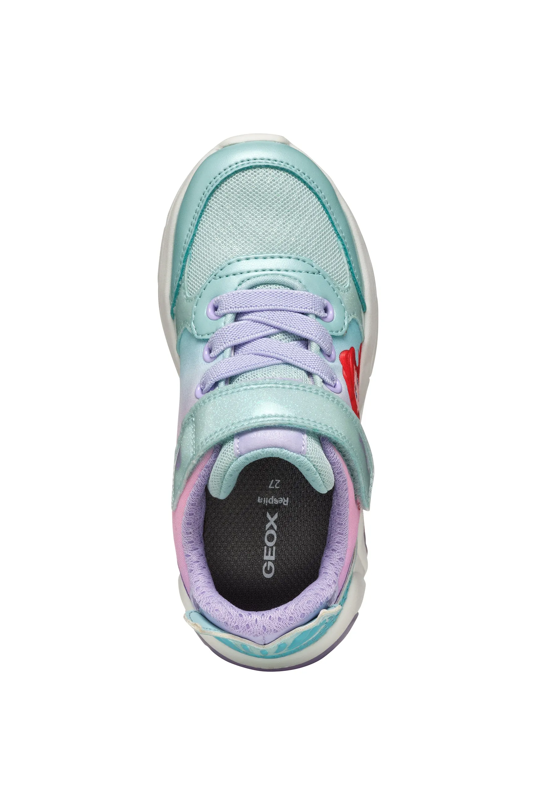 Geox παιδικά ανατομικά sneakers με φωτάκια για κορίτσια J55M4B 0ANKC C3B8R FADINLIGHT